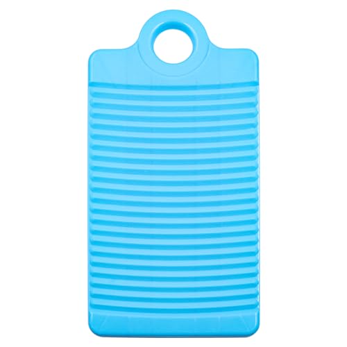 NUZAMAS Mini-Waschbrett aus Kunststoff, modisches Waschbrett, rutschfestes Waschbrett, Wäschewaschbrett, Handwaschbrett für Zuhause, Wäschezubehör, Blau