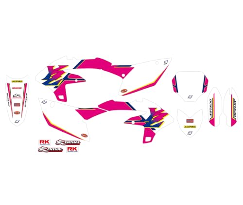 compatible avec/remplacement pour YZF 250-24 / YZF 450-23/24 - KIT DÉCO BLACKBIRD RETRO / 2252AA