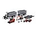 Kenworth W900 Kubota Dump Truck w/ Construction Vehicles (9 pcs) Playset