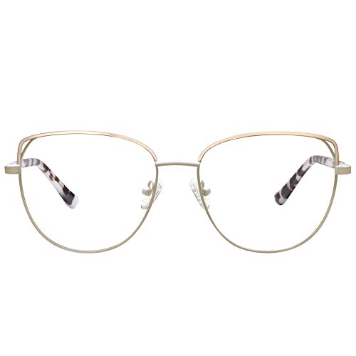 Image of CARFIA Cateye Womens Blue Light Blocking Glasses CA6205