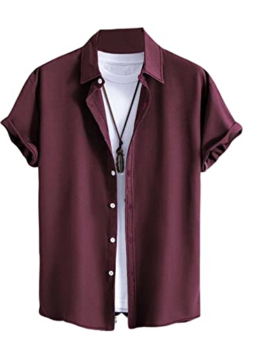 DHRUVI TRENDZ Men Simple Shirt for Men