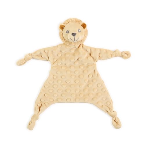 Image of CREVENT Soft Plush Animal Face Security Blankets for Boys and Girls, Great Gifts for Birthday Baby Shower - Lion
