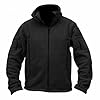Fleece Hoodie Jacket for Men – Zip Up Hoodie with Velcro Patches, Thumb Holes – Warm, Lightweight, Infection Control Compliant – Security, Police Use (UK, Alpha, M, Regular, Regular, Black) #3