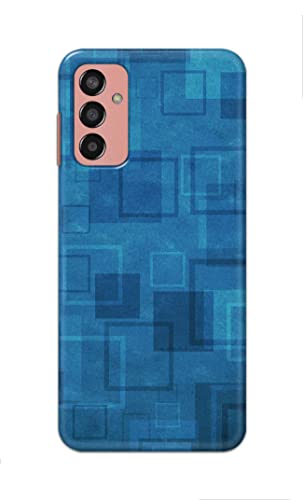 Image of Printed Hard Back Cover Case for Samsung Galaxy F13 4G Back Cover (Plain Azure Blue) -702