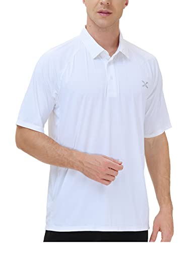 MOHEEN Men's Moisture Wicking Short Sleeve Polo Shirts UPF 50+ Lightweight Performance Golf Shirts M-6XL2