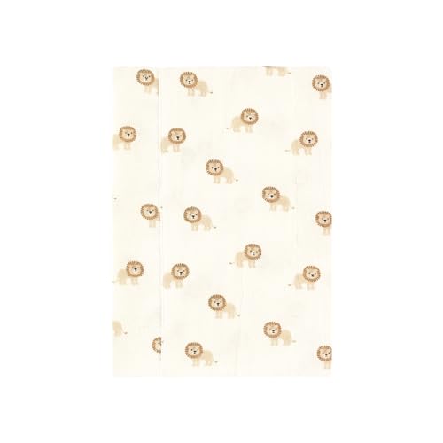 Image of Hudson Baby Unisex Baby Cotton Poly Flannel Burp Cloths, Brave Lion 7-Pack, One Size