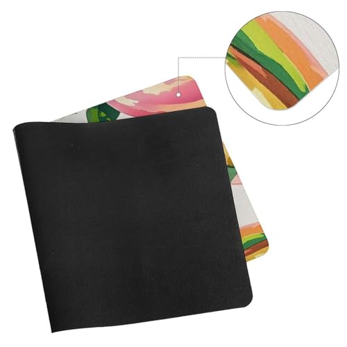 Colorful Peach Watercolor Pad Mouse Grande Antideslizante miniatura 7