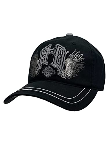 Gorra béisbol mujer Harley-Davidson negra miniatura 1