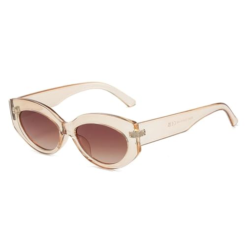 Lunettes de soleil couleur gelée thé champagne pour sublimer votre style