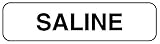 Anesthesia Label, Saline, 1-1/4" x 5/16"