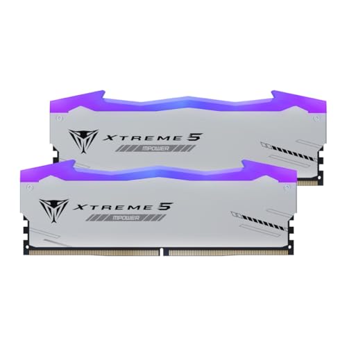 Patriot Viper Xtreme 5 MPOWER DDR5 RGB RAM 32GB (2X16GB) 6400MT/s CL32 UDIMM Desktop Gaming Memory Kit - PVXR532G64C32KM
