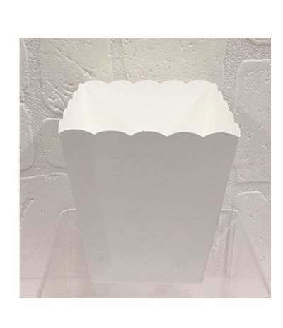 Dimensioni: 7x7x11 cm scotton spa 20 PZ Vaso in carta bianco portaconfetti confettata smerlato
