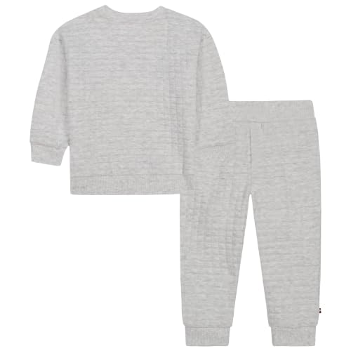 Image of Tommy Hilfiger Baby Boys' 2-piece Fleece Set, Sweatshirt and Jogger Sweatpant