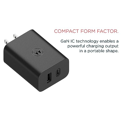 Image of Motorola TurboPower 50W Share Charger + 3.3ft Cable | For Moto G 2025 /2026, G Power 2024 /2025 /2026, G Stylus 2024 /2025 /2026, G Play 2024 /2026, Edge, Razr