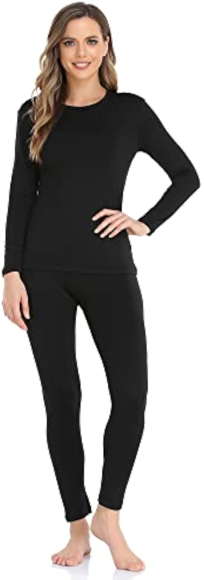 WEERTI Thermal Underwear for Women Long Johns Women with Fleece Lined, Base Layer Women Cold Weather Top Bottom