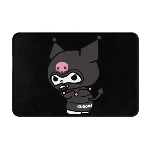 玄関マット クロミ ちゃん (8) 浴室マット 吸水 速乾 抗菌 防臭 バスマット 吸水 滑り止め 防カビ おしゃれ 廊下 バスルーム キッチン 四季兼用カーペット 40×60cm