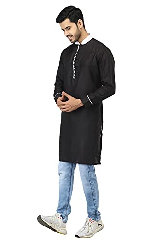 Image of Leriya Fashion Men's Slub Cotton pathan Suit Kurta