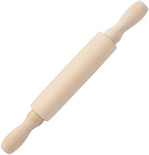 Wooden Mini Rolling Pin Baking Small Dough Rolling Pins for Fondant Pastry Pizza Crafting and Imaginative Play for Christmas Presents Mini Rolling Pin Rolling Pins Kitchen and Dining(6 Inch)