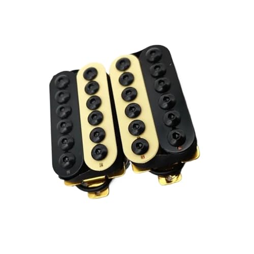 エレキギターのピックアップパーツ ギターピックアップハムバッカーネックとブリッジゼブラエレキギターピックアップ 4C
