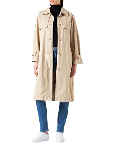s.Oliver Damen 120.12.202.16.151.2109988 Mantel langarm LOOSE FIT, beige,...