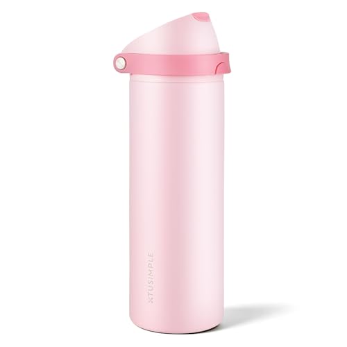 Xtusimple 24 oz Insulated Water Bottle with Straw...