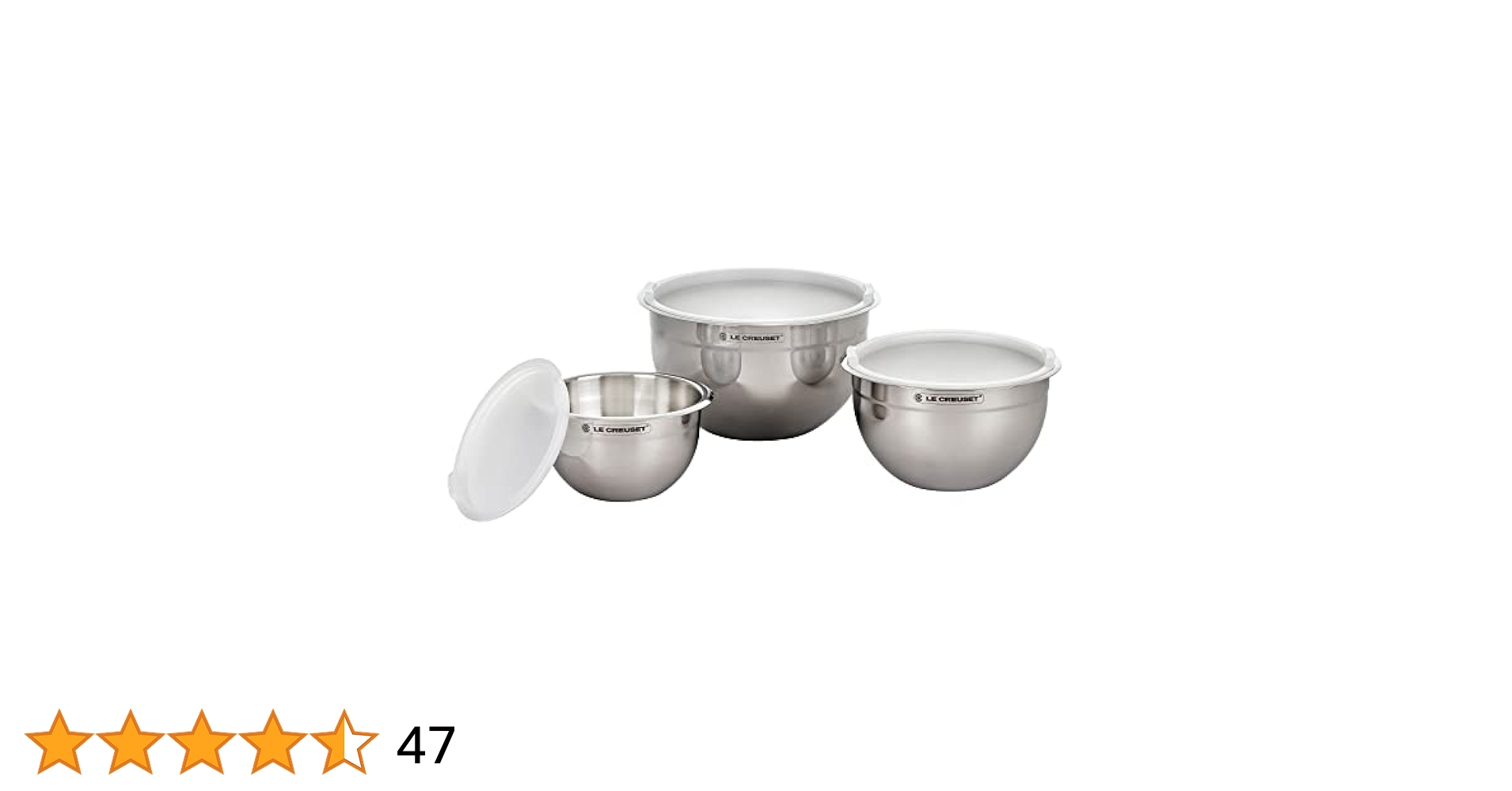ル・クルーゼ ステンレスミキシングボウル (フタ付き) 3pcs Amazon | Le Creuset (ル・クルーゼ) ネストミキシングボウル 3