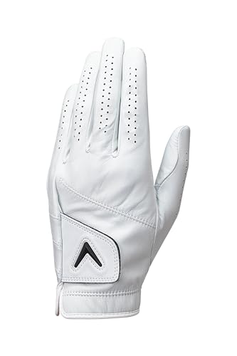 Callaway Tour Authentic Glove MLH White 25 25 (25 cm Left Hand Wear (For Right-Handed Users))