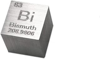 Jonoisax Pure Metal Bismuth 10mm Density Bi Cube, for Element Collections Lab Experiment Material