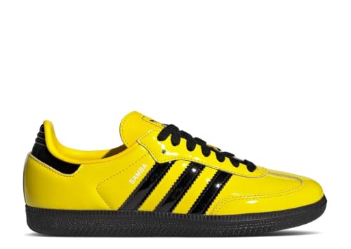 Image of adidas Originals Samba OG Women's Shoes, Yellow /Core Black /Silver Metallic, Size 11