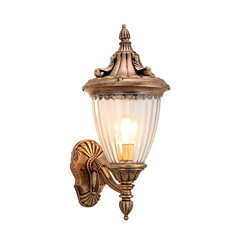 Applique murale extérieur noir luminaire de jardin étanche E27 - 2