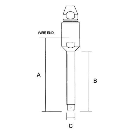Nautos Sta-Lok Stud (3/16