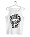 Herren Tank Top Muscle Shirt Muhammad Ali Boxen Sport Trikot Cassius Clay, Farbe:Weiß, Größe:M