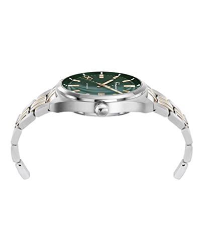 Salvatore Ferragamo Ferragamo Evolution Collection Luxury Mens Watch Timepiece with a Two Tone Bracelet Featuring a Two Tone Case and Green Dial2