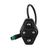 5-poliger Blinker-Scheinwerferschalter für Kukirin G2 MASTERs Elektroroller, 3-in-1-Steuertaste mit ABS-Gehäuse, einfache Installation, Sicherheits-Upgrade-Teil, schwarz