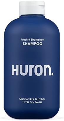 Huron Men's Shampoo - Mens Daily Shampoo for Full & Strong Hair- Nourishing Shampoo for Men's Hair with Argan Oil & Vitamins E and B5 - 11.7oz