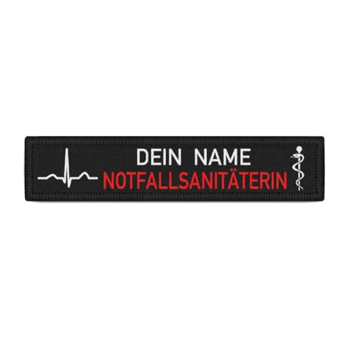 Notfallsanitäterin QRS Patch Feuerwehr Rettungsdienst personalisierbar #38471