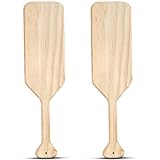 Pllieay 2 Pack 15 Inch Wooden Paddle, Greek Fraternity Sorority Paddle, Unfinished Pine Wood Paddle for DIY Arts Crafts