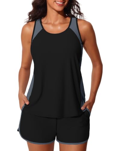 Image of Summer Mae Blouson Women's Tankini Swimsuits Tummy Control Bathing Suits