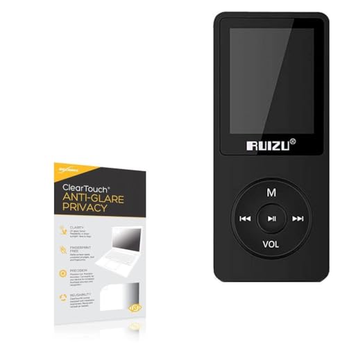 BoxWave Screen Protector Compatible With RUIZU X02 Bluetooth MP3 Player - ClearTouch Anti-Glare Privacy (2-Pack), Privacy Screen Protector Flexible Film Anti-Glare