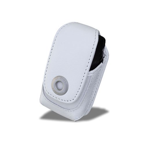 SX102/05 White Leather Vertical Case V1