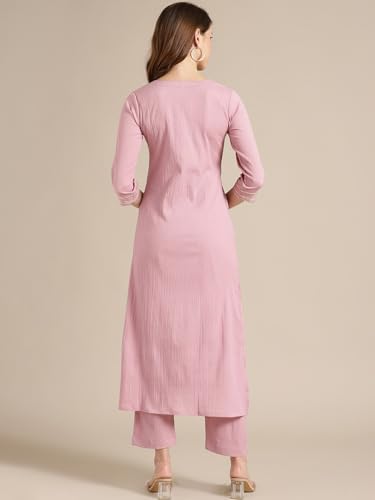 Image of Women's Crepe Embellished Straight Kurta | Ethnic Kurtas for Women | Straight Kurtas for Women