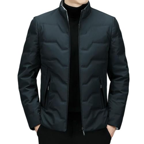 Chaqueta de plumas para hombre de mediana edad cómoda para invierno casual