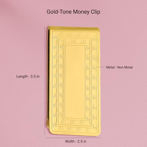 Diamond2Deal Gold-Tone Money Clip (Length: 3.5 Inch|Width: 2.5 Inch)4