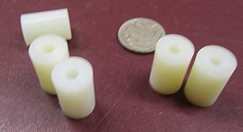 Natural Nylon Spacer Unthreaded No 8 Screw Size x .500" OD x .166" ID x .750" Length 200 Pcs