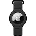 SaharaCase Silicone Wrist Band Compatible with AirTag [Shockproof Bumper] Rugged Protection Antislip Grip Kids/Adult GPS Finder - Black
