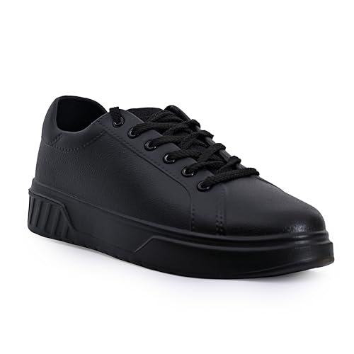 Image of Impakto Men's Sneakers | Lightweight & Washable Casual Shoes | Comfortable Lace-Up Shoes, Office & Travel | Soft Cushioned Insole & Slip Resistant