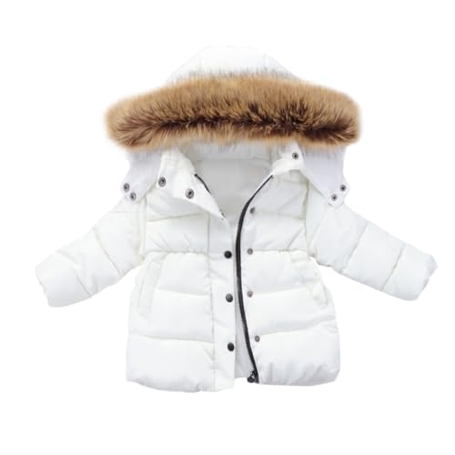 KAGAYD Toddler Boys Girls Thick Jacket Toddler Girls Winter Windproof Hooded Warm Outwear Coat Zip-up Coats for