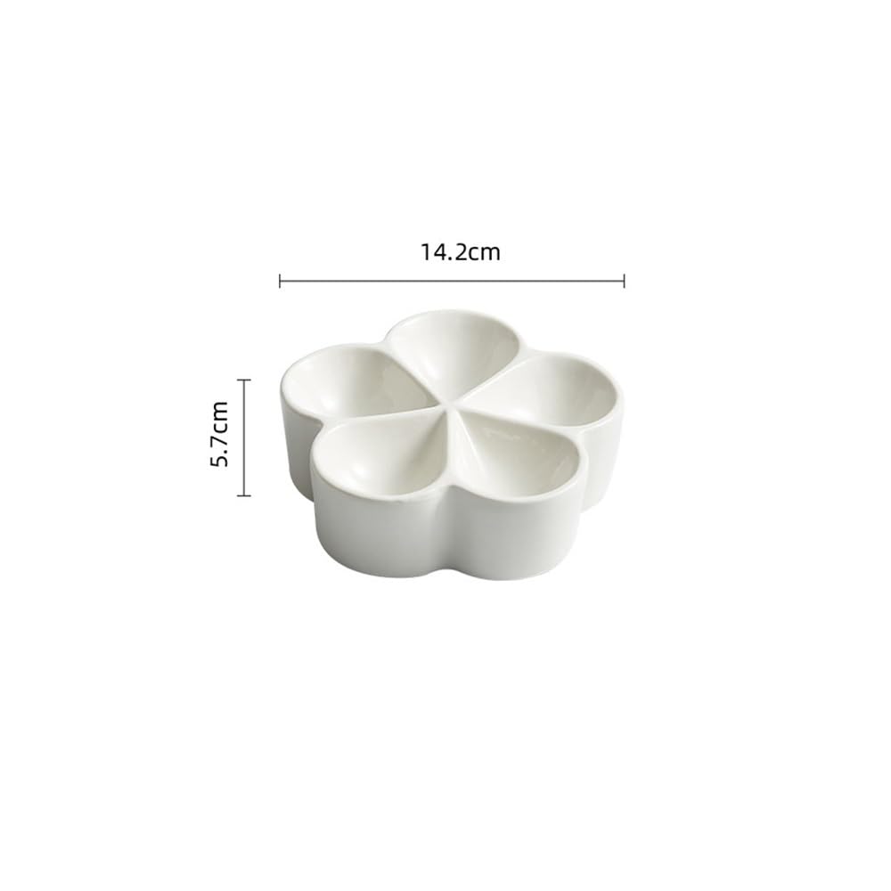 Talerz Jadalniczy, Nieregularny talerz do sushi — ceramiczna taca na przekąski, desery z wieloma siatkami i sashimi(14.2cm)
