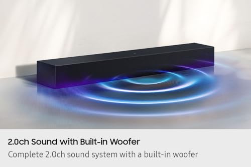 Samsung Sound Bar, HW-B400F/ZC, 2.0 Channel, 140 watts, Dolby Digital, DTS, Bluetooth, HDMI ARC by Samsung - Image 3