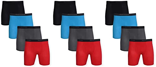 Fruit of the Loom Men's Boxer Briefs - Comfort Stretch Cotton Spandex Tagless Soft Waistband Assorted Colors Large2